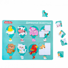 Пазл планшетный "Домашние животные" серия Baby Toys