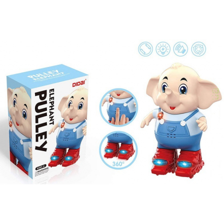 Ф Игрушка слон на бат в коробке 36/72  LD-138D
