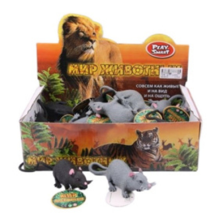 Игрушка "Крыса" (24 штуки в наборе) в/к 28*15*9 см