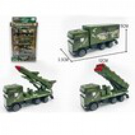 Набор "Военный" металл. 3 машинки военной спецтехники, размер: 3,3*12*5 см, на блистере 15*15*4,5 см