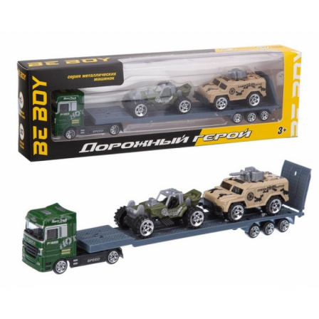 Машинка (металл.) "BeBoy", подвижные элементы,1:87, в/к 28.5*4*8.5 см