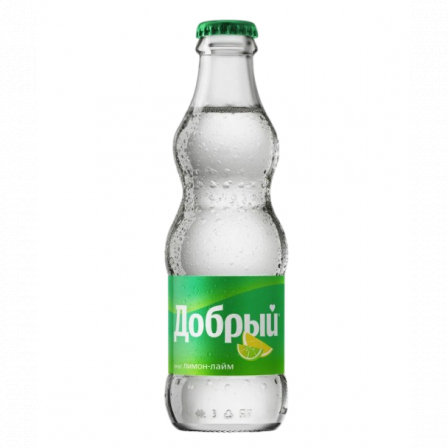 Вода газ. Добрый лимон/лайм стекло 0,25л