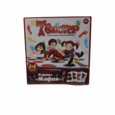 А Игра Твистер с картами "Мафия" 2 в 1