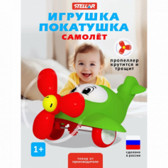 Игрушка-покатушка «Самолет» зеленый