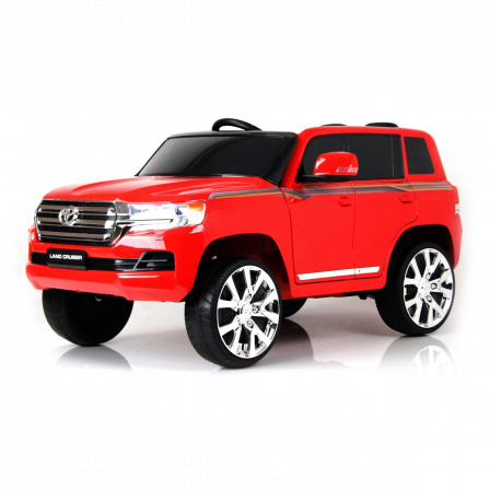Детский электромобиль Toyota Land Cruiser 200 красный глянец