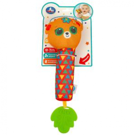 Текстильная игрушка погремушка - пищалка мякиши Умка в кор.250шт