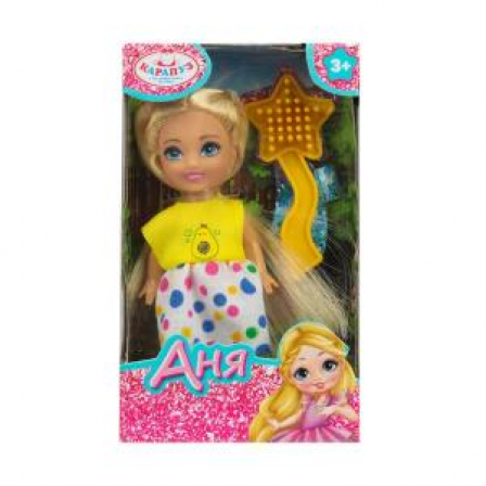 Кукла Аня 12 см, акс., кор КАРАПУЗ в кор.120шт ANNA-C7-BB