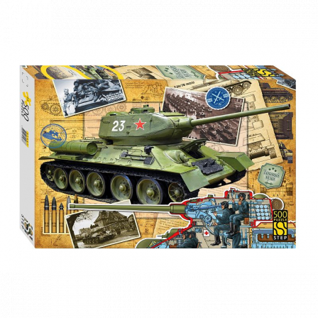 Пазл 500 "Танк Т-34"