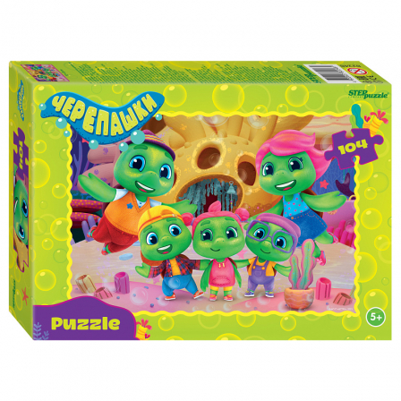 Мозаика "puzzle" 104 "Черепашки" (0+ Медиа)