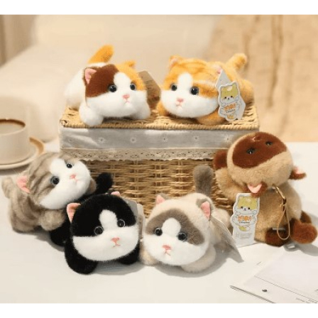 А Мягкая игрушка Котенок леж. 3539-L-18