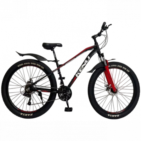 27.5" Велокомплект KENLI 27.5 Алюминий/спицы черно-красный