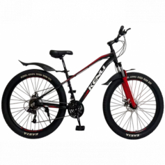 27.5" Велокомплект KENLI 27.5 Алюминий/спицы черно-красный