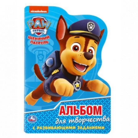Книга "Умка" Щенячий патруль (Развивающ. раскраска с вырубкой в виде персонажа малого формата)