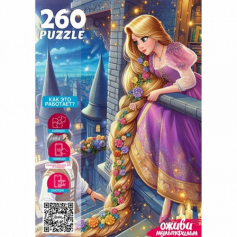Оживи мультфильм.Пазлы 260 элементов "РАПУНЦЕЛЬ" (арт. П260-3557)