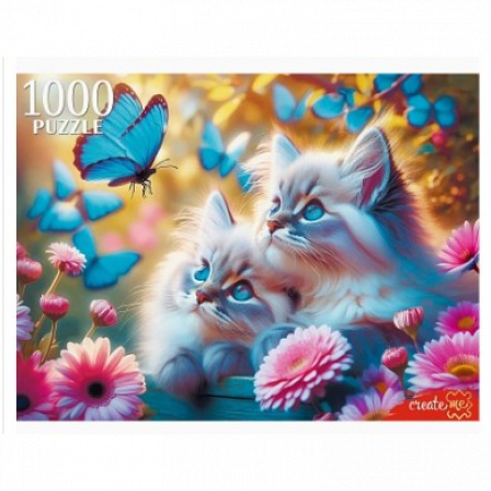 ПАЗЛЫ 1000 элементов. КОТЯТА И БАБОЧКИ