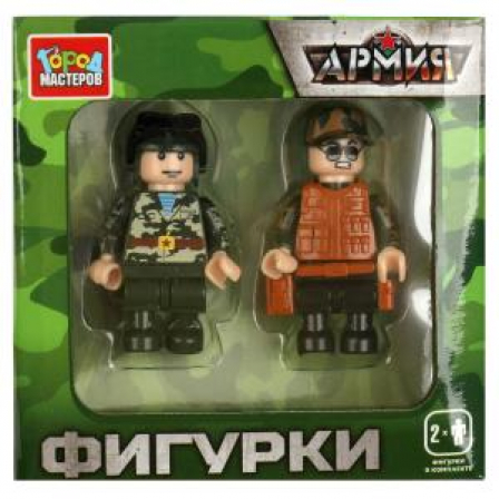 Конструктор фигурки армия, 2 шт. Город мастеров в кор.2*40шт