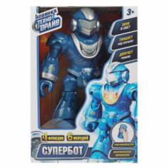 Робот на р/у супербот свет-звук, движение, кор.18,5*27*9,5см ТЕХНОДРАЙВ в кор.36шт