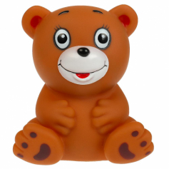 Игрушка для ванны мишка 10 см 1 шт. в сетке КАПИТОШКА в кор.2*240шт