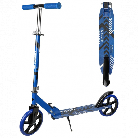 Самокат 2-колёсный City Wheels, складной, колёса PU 200мм, синий