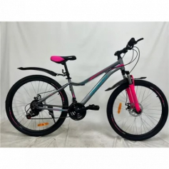 26" Велокомплект Rook MS263DW, серый/розовый MS263DW-GP