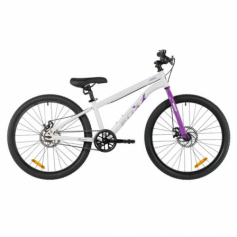 24" Велокомплект FOXX ARIMO белый,  стальная рама, жесткая вилка, 1 скор., рулевая 1 1/8'', дисковый
