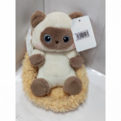 А Мягкая игрушка Кошечка в лежанке 2513-P-17