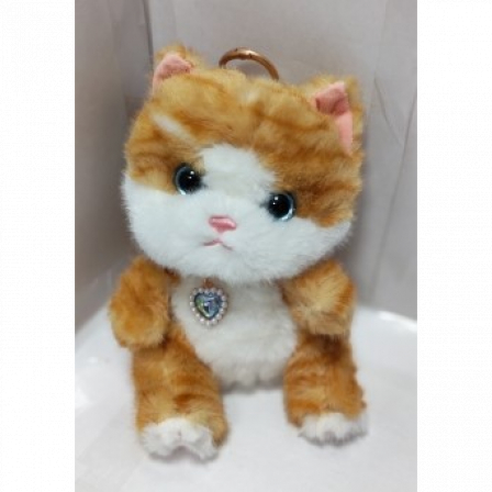 А Мягкая игрушка Кошка с ожирельем / Брелок (арома)