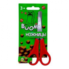 Ножницы детские My Game 13 см, с закругленными концами, травмобезопасные, с линейкой. Цвет руч