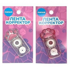 Корректор-лента Кошачья лапка, 5 мм*6 м, 3 вида в ассортименте, на блистере, с подвесом