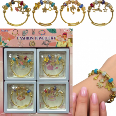 А Браслет золотой «Fashion Jewellery» с украшениями