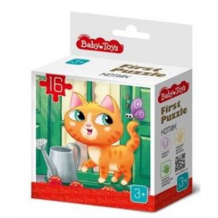 Пазл First Puzzle "Котик" (16 эл) Baby Toys