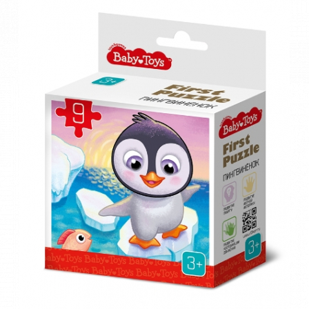 Пазл First Puzzle "Пингвиненок" (9 эл) Baby Toys
