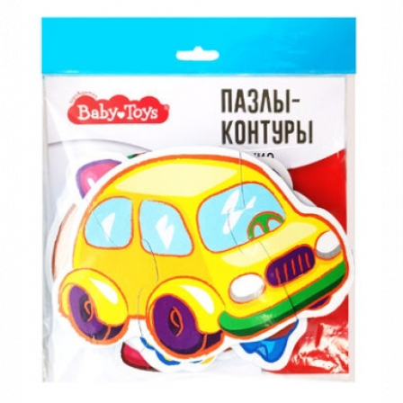 Пазлы контуры "Игрушки" (мягкие) серии Baby Toys