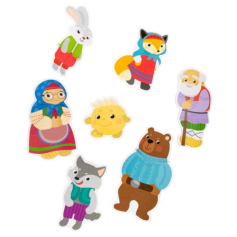 Пазлы-контуры мягкие "Колобок" 7 шт Baby Toys