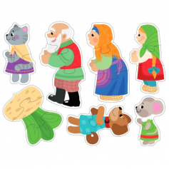 Пазлы-контуры мягкие "Репка" 7 шт Baby Toys