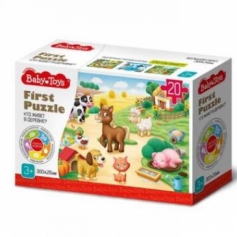 Пазл First Puzzle "Кто живет в Деревне" (20 эл) Baby Toys