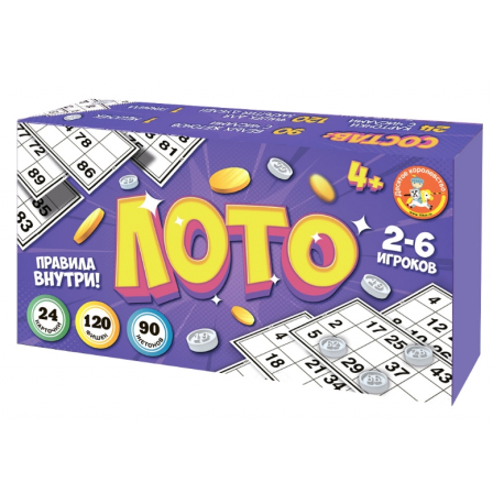 Лото (с пластиковыми жетонами)