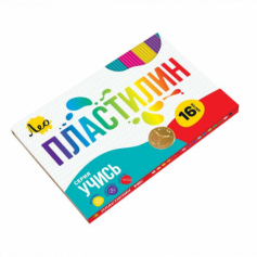 Пластилин классический   LNMC-0116   320 г ( в картонной упаковке )  16 цв. . LNMC