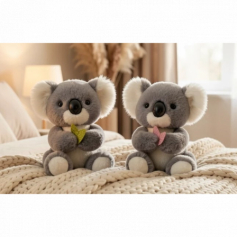 А Мягкая игрушка Коала с листочком
