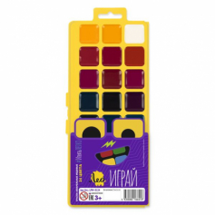 Краска акварель "Лео"   "Играй"   медовые, без кисти   LPW-0124   24 цв. . LPW-0124