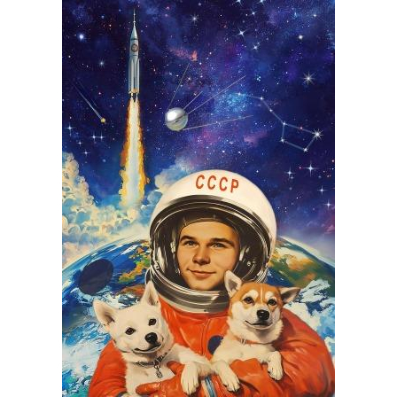 Пазл 500 элемент. Первые в космосе