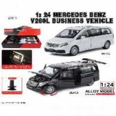 Машина металл. мерседес, звук,свет, 6шт в дисплее №B2467