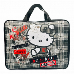 Папка - сумка Hello Kitty. Формат - А4, боковина - 75 мм. Предназначена для хранения альбомов,