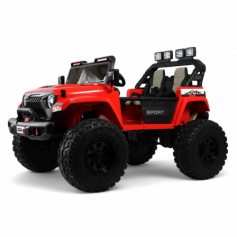 Детский электромобиль Jeep A222AA (красный)