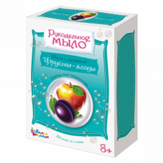 Набор для изготовления мыла. Рукодельное мыло с картинкой "Яблоко и слива" (20шт)