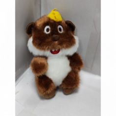 А Брелок мягкая игрушка Хомяк с короной
