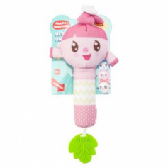 Текстильная игрушка погремушка - пищалка Умка в кор. 250шт