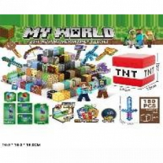 Конструктор магнитный my worl, 180 дет. №83001-18