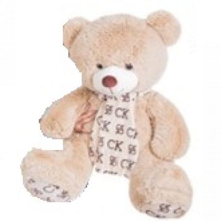 Мягкая игрушка медведь Мартин 60/СК,цвет-кофейный, с шарфом