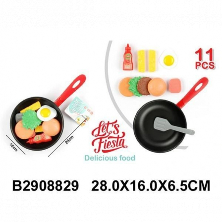 Набор «Учимся готовить» 11 предметов, посуда, продукты, в/п 28*16*6,5 см